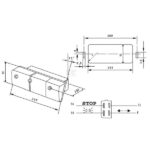 Fanale Posteriore Destro COBO Trattore Fiat-Landini-Riferimento Originale 5124117-Alogeno-305 mm x 62 mm