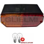 Fanale Posteriore Sinistro SX Trattore Fiat Serie Oro 300, 420, 540, 640, 650, 850, 1000, 1300, Riferimento 5118468, A 3 Luci, 140 mm x 55 mm