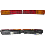 Coppia Fanali Posteriori Destro e Sinistro SX+DX Trattore Fiat, Ford, Agrifull Serie 46, 66, 80, 90, 93, 94, 35, Riferimenti 5124115, 5124117, 305 mm x 62 mm