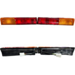 Coppia Fanali Posteriori Destro e Sinistro DX+SX Trattore Fiat, Ford, Agrifull Serie 46, 66, 80, 90, 93, 94, 35, A100DT, Riferimento 5124115, 5124117, 1009448, 1009441, 305 mm x 62 mm