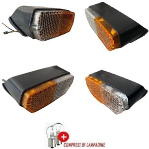 Coppia Fanali Anteriori DX+SX 140 mm x 55 mm Trattore Fiat Serie Oro-Riferimenti Originali 5118463-5118464