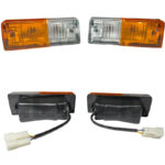 Coppia Fanali Anteriori DX+SX 170x60 Trattore Fiat Serie 46, 56, 66, 76, 80, 86, 88, 90, 93, 94, Riferimenti 5124114, 5124111