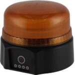 Lampeggiante a Led Ricaricabile Kramp-Base Magnetica-12V-Girofaro-123 mm x 98 mm-4/6H