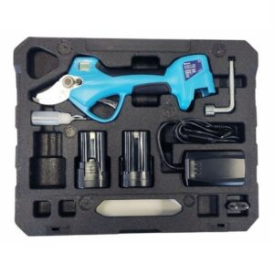 Forbice Potatore a Batteria AMA EVA-Lama Acciaio-Apertura 32 mm-Con Valigetta-2 Batterie-Caricabatterie