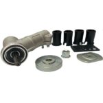 Coppia Conica Decespugliatore Universale, Asta 24- 25- 25.4- 26- 28 mm-Con Inserto-Testina-Made In Italy