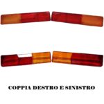 Coppia Gemma Rodovetro Sinistro e Destro SX+DX Fanale Posteriore Trattore Fiat, Agrifull Serie 46, 66, 70, 80, 90, 93, 94, A100DT, Riferimento 9929834, 9929835, 305 mm x 62 mm