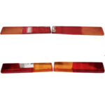 Coppia Gemma Rodovetro Sinistro e Destro SX+DX Fanale Posteriore Trattore Fiat, Agrifull Serie 46, 66, 70, 80, 90, 93, 94, A100DT, Riferimento 9929834, 9929835, 305 mm x 62 mm