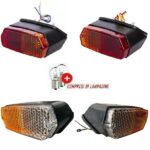 Coppia Fanali Anteriori e Posteriori DX+SX 140x55 Trattore Fiat Serie Oro-Kit Fari