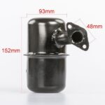 Marmitta Silenziatore Lombardini IM300-350-Altezza 152 mm-Interasse 48 mm-Riferimento Originale 5460.522