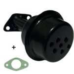 Marmitta Silenziatore Acme AL 215-290-330-Altezza 120 mm-Interasse 47 mm-Riferimento Originale 526.156