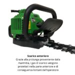 Tagliasiepe Active H24- 0.9 KW- 23 CC- 1.2 CV -5.8 KG- Lama 75 CM- Impugnatura Girevole