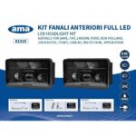 Coppia Proeittori, Fari Anteriori a Led Con Piastrine Trattore Fiat, Ford, New Holland, Case, Landini, Same, John Deere