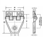 CERNIERA CABINA VETRO VETRI SPORTELLI TORINCAB CABINE TRATTORE FIAT CHIUSURA