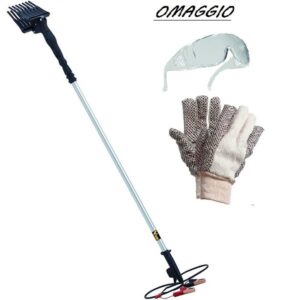 Abbacchiatore Olive Elettrico VIGOR VSQ -12 V-3.4 Kg-Asta Telescopica 1.50 a 2.50 Mt-Scuotitore-Omaggi