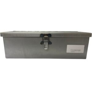 Cassetta Porta Attrezzi In Lamiera, Piegata e Saldata, Per Trattore, Muletti, Escavatore 300 mm x 90 mm x 95 mm