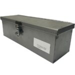 Cassetta Porta Attrezzi In Lamiera, Piegata e Saldata, Per Trattore, Muletti, Escavatore 300 mm x 90 mm x 95 mm