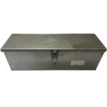 Cassetta Porta Attrezzi In Lamiera, Piegata e Saldata, Per Trattore, Muletti, Escavatore 420 mm x 130 mm x 130 mm