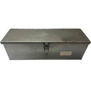 Cassetta Porta Attrezzi In Lamiera, Piegata e Saldata, Per Trattore, Muletti, Escavatore 420 mm x 130 mm x 130 mm