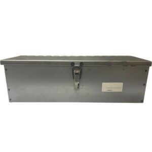 Cassetta Porta Attrezzi In Lamiera, Piegata e Saldata, Per Trattore, Muletti, Escavatore 420 mm x 130 mm x 130 mm
