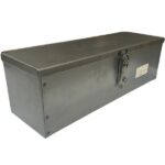 Cassetta Porta Attrezzi In Lamiera, Piegata e Saldata, Per Trattore, Muletti, Escavatore 420 mm x 130 mm x 130 mm