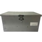 Cassetta Porta Attrezzi In Lamiera, Piegata e Saldata, Per Trattore, Muletti, Escavatore 300 mm x 200 mm x 150 mm