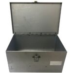 Cassetta Porta Attrezzi In Lamiera, Piegata e Saldata, Per Trattore, Muletti, Escavatore 300 mm x 200 mm x 150 mm