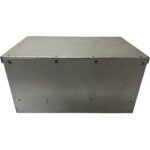 Cassetta Porta Attrezzi In Lamiera, Piegata e Saldata, Per Trattore, Muletti, Escavatore 300 mm x 200 mm x 150 mm