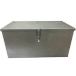 Cassetta Porta Attrezzi In Lamiera, Piegata e Saldata, Per Trattore, Muletti, Escavatore 500 mm x 250 mm x 250 mm