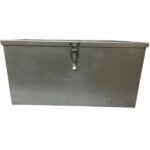 Cassetta Porta Attrezzi In Lamiera, Piegata e Saldata, Per Trattore, Muletti, Escavatore 500 mm x 250 mm x 250 mm