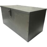 Cassetta Porta Attrezzi In Lamiera, Piegata e Saldata, Per Trattore, Muletti, Escavatore 500 mm x 250 mm x 250 mm