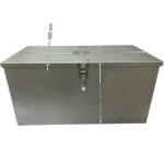 Cassetta Porta Attrezzi In Lamiera, Piegata e Saldata, Per Trattore, Muletti, Escavatore 500 mm x 250 mm x 250 mm