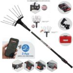 Abbacchiatore Olive Zanon KARBONIUM X LIGHT AL300/KXL, 2.7 Kg, Asta Telescopica da 210 Mt a 340 Mt, Kit Batterie Cordless