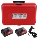 Abbacchiatore Olive Zanon KARBONIUM X LIGHT AL300/KXL, 2.7 Kg, Asta Telescopica da 210 Mt a 340 Mt, Kit Batterie Cordless