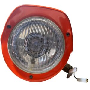 Coppia Fanali, Proiettori Anteriori Destro e Sinistro In Lamiera Trattore Fiat Serie Oro 640, 605C-12V-5118923-5118924-Lampada