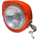 Coppia Fanali, Proiettori Anteriori Destro e Sinistro In Lamiera Trattore Fiat Serie Oro 640, 605C-12V-5118923-5118924-Lampada