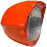 Coppia Fanali, Proiettori Anteriori Destro e Sinistro In Lamiera Trattore Fiat Serie Oro 640, 605C-12V-5118923-5118924-Lampada