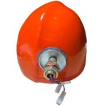 Coppia Fanali, Proiettori Anteriori Destro e Sinistro In Lamiera Trattore Fiat Serie Oro 640, 605C-12V-5118923-5118924-Lampada