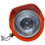 Coppia Fanali, Proiettori Anteriori Destro e Sinistro In Lamiera Trattore Fiat Serie Oro 640, 605C-12V-5118923-5118924-Lampada
