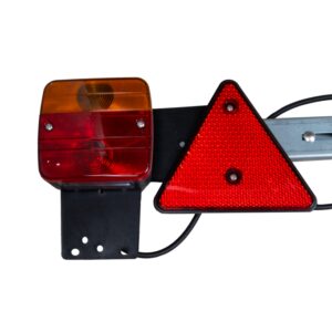 Barra Posteriore Per Rimorchi Carrelli, Regolabile 1400-2000 mm-Luci Alogene AMA