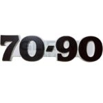 Stemma Logo Scritta Cofano Trattore Fiat 70-90, 70-90 DT, Riferimento 5132085 CNH Original