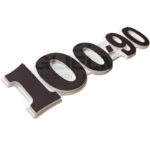 Stemma Logo Scritta Cofano Trattore Fiat 100-90, 100-90 DT, Riferimento 5132099 CNH Original