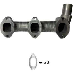 Collettore Scarico Trattore Fiat 580, 580 DT, 55-90, 55-90 DT, 60-90, 60-90 DT, Riferimento 4721811, 3 Guarnizioni