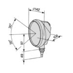 Faro da Lavoro Orientabile Trattore Fiat, Same, Serie 90, 93, 94, Explorer, Riferimento 5165134, 2.8029.690.0, COBO, Ø 142 mm
