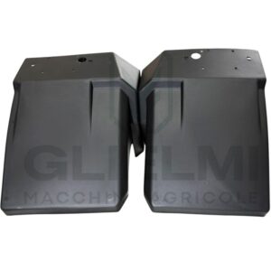 Coppia Paraspruzzi SX+DX Trattore Fiat Serie 66, 76, 86, 70-66 F, 70-76 V, 82-86 LP, Riferimento 44906519, 44906521, 335x290 mm