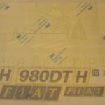 Serie Decalcomania-Adesivi Per Trattore Fiat 980 DTH