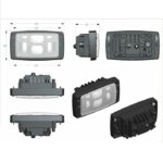 Fanale Faro Proiettore a Led Trattore John Deere, Massey Ferguson, Case, Fendt, Same, Lamborghini-185 mm x 102 mm