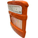 Calandra Trattore Fiat Serie Oro Completa 540, 640, 505C, 605C– Lamiera Arancio + Mascherina Nylon + Kit Perno 5 Molle Anti Vibrazione Riferimento 4950401, 5011646, 4950422, 4950423