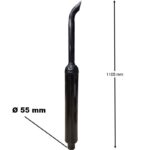 Marmitta Trattore Landini McCormick Ø 55 mm Altezza 1105 mm – Silenziatore Verticale Serie 60, 80, Rex, Multifarm, Riferimento 3530335M91