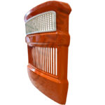Calandra Trattore Fiat Serie Oro Completa Lamiera Arancio + Mascherina Nylon – Ricambio Rinforzato Alta Resistenza 400, 450, 500, 600, 505C, 605C, Riferimento 4950401