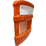 Calandra Trattore Fiat Serie Oro Completa Lamiera Arancio + Mascherina Nylon – Ricambio Rinforzato Alta Resistenza 400, 450, 500, 600, 505C, 605C, Riferimento 4950401